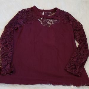 Torrid Choker Neck Lace Long Sleeve . SZ 3